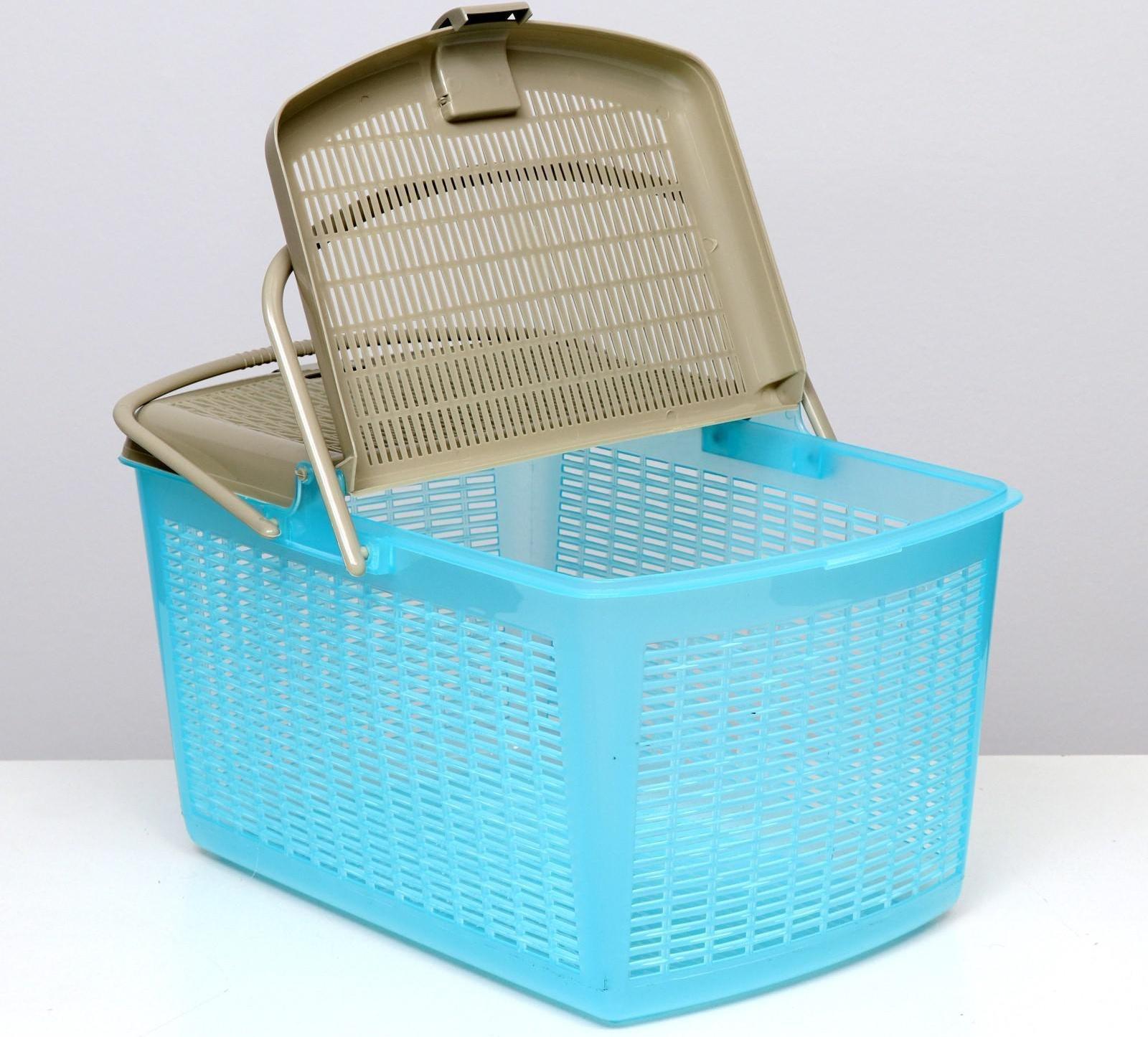 Корзина 47х36х27,5 см, бирюзовый