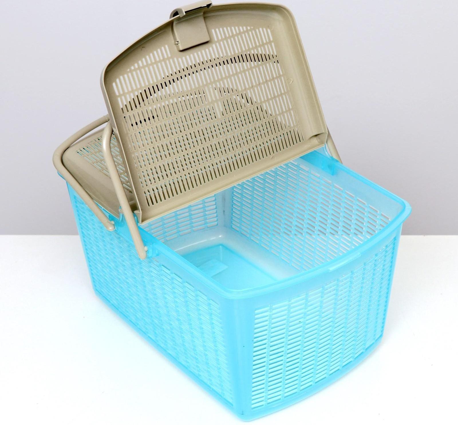 Корзина 47х36х27,5 см, бирюзовый