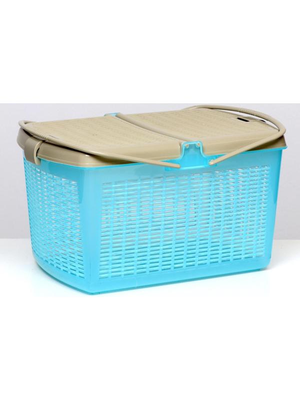 Корзина 47х36х27,5 см, бирюзовый