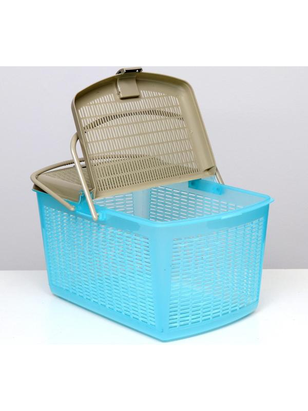 Корзина 47х36х27,5 см, бирюзовый