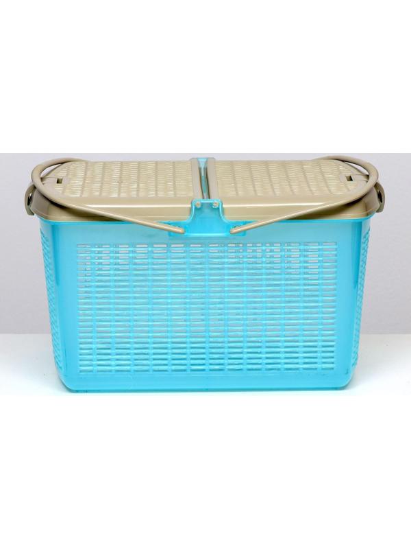 Корзина 47х36х27,5 см, бирюзовый