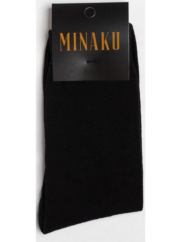 Носки MINAKU цвет чёрный, размер 40-41 (27 см)