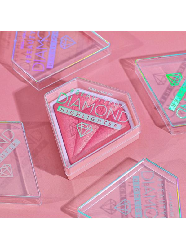 Запечённый хайлайтер для космического сияния, оттенок Pink love