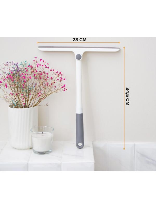 Водосгон с фиксатором Доляна «Элит», 34,5×28 см, цвет МИКС