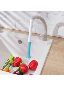 Щётка-насадка на кухонный кран, диаметр отверстия 2,5 см, длина 32 см, длина щётки 2,5 см