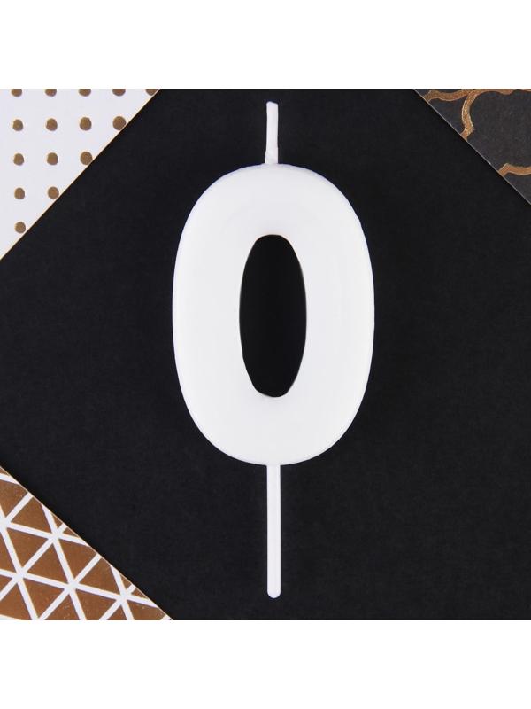 Свеча-цифра в торт «0»