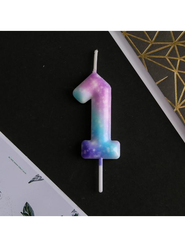 Свеча-цифра в торт «1»