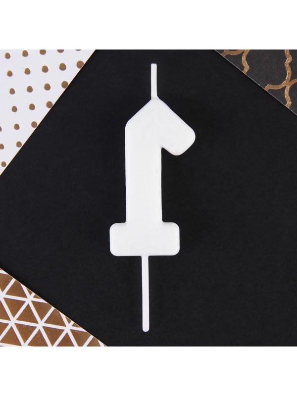 Свеча-цифра в торт «1»