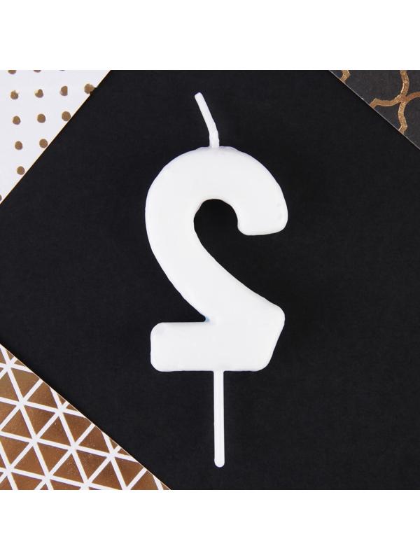 Свеча-цифра в торт «2»