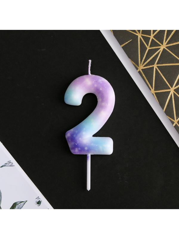 Свеча-цифра в торт «2»