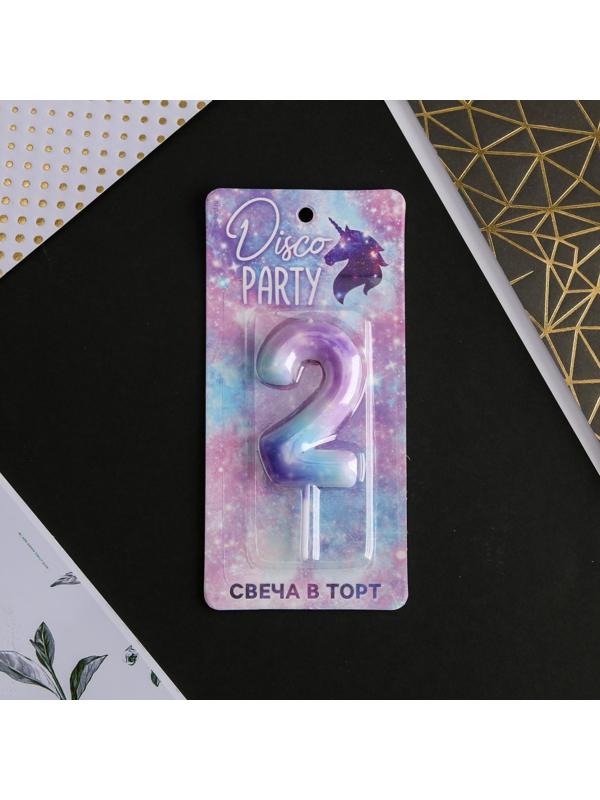 Свеча-цифра в торт «2»