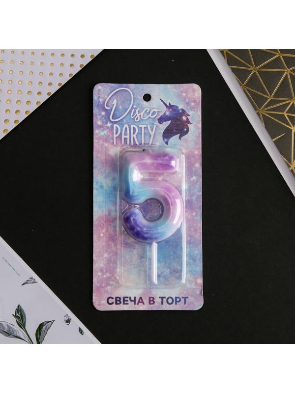 Свеча-цифра в торт «5»