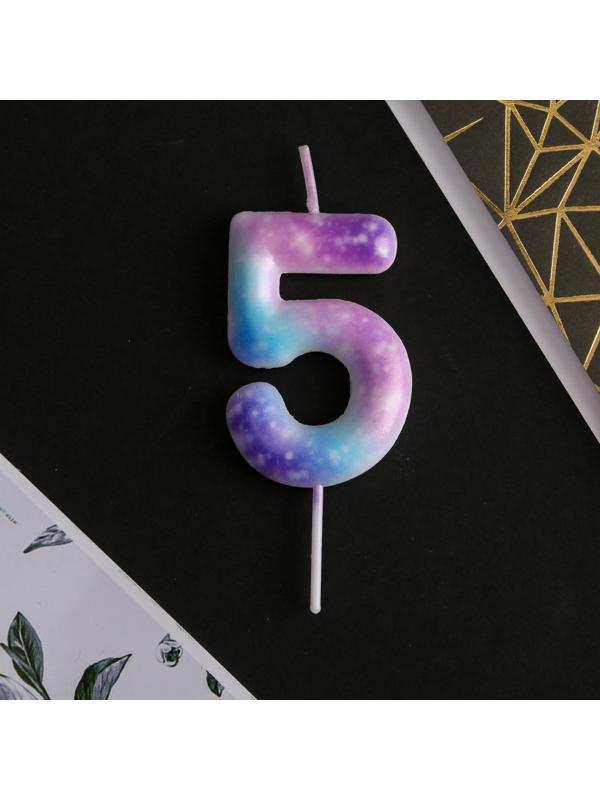 Свеча-цифра в торт «5»