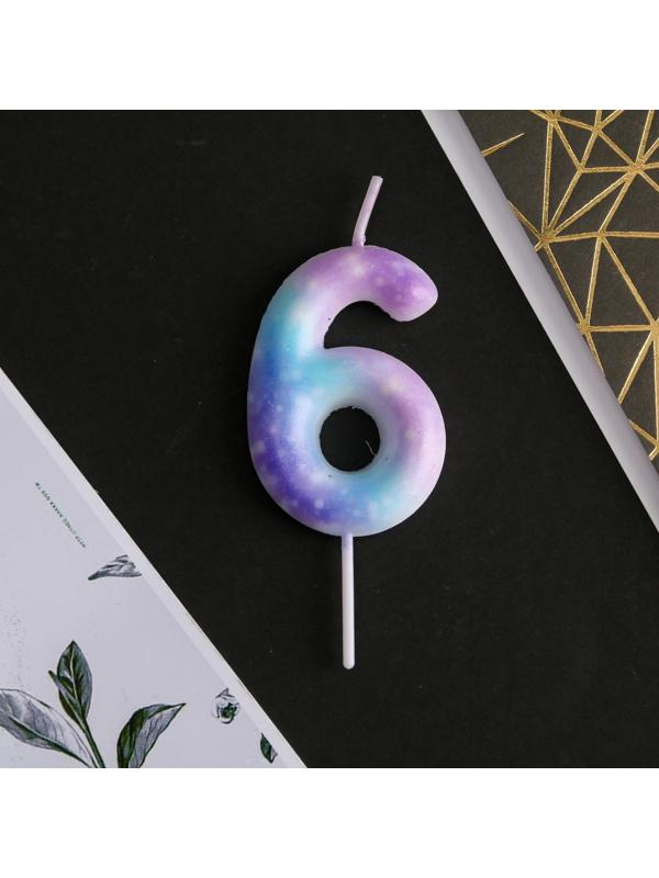 Свеча-цифра в торт «6»