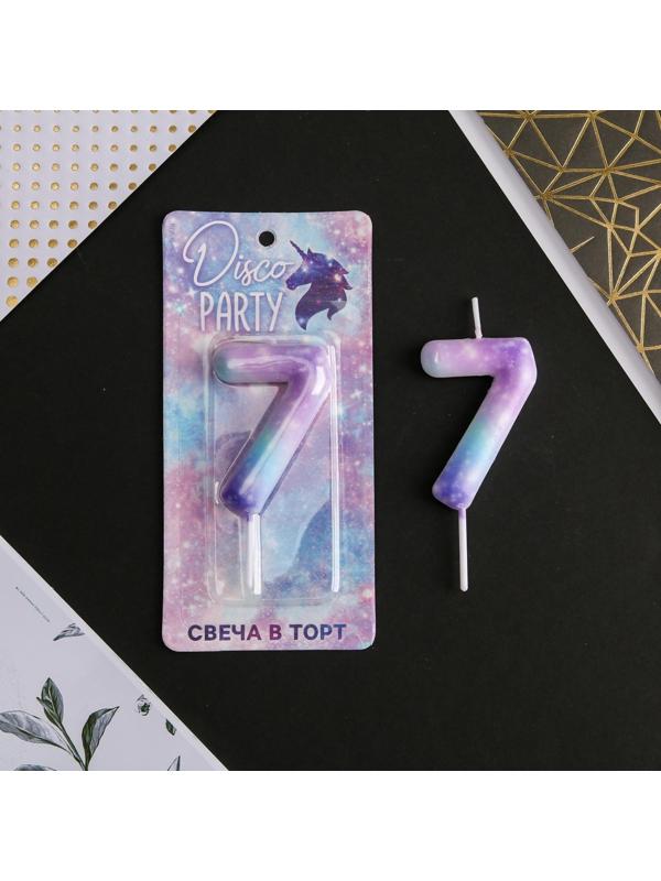 Свеча-цифра в торт «7»