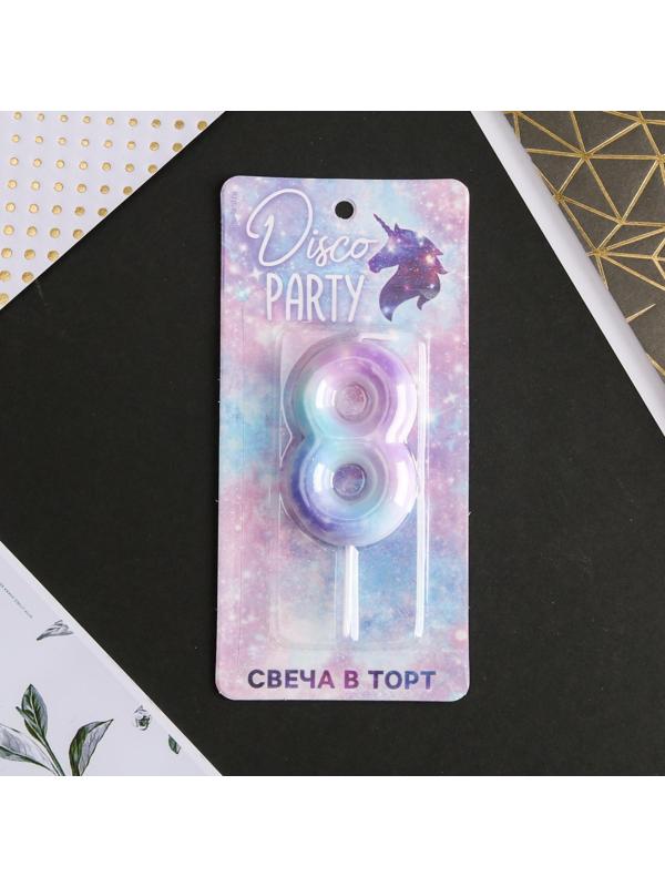 Свеча-цифра в торт «8»