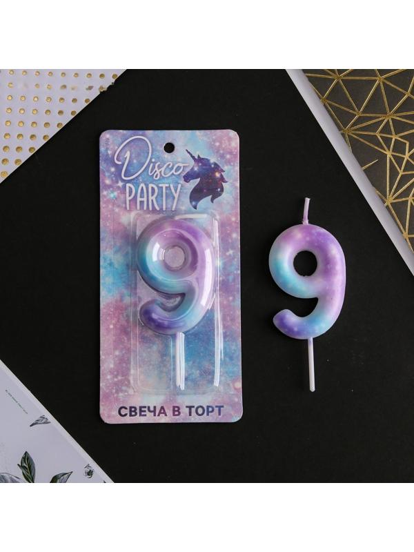 Свеча-цифра в торт «9»