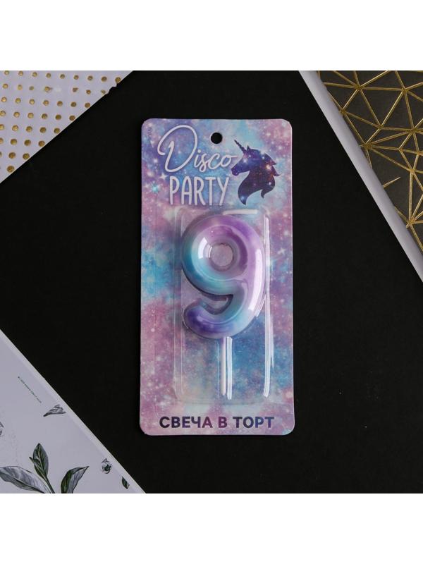 Свеча-цифра в торт «9»
