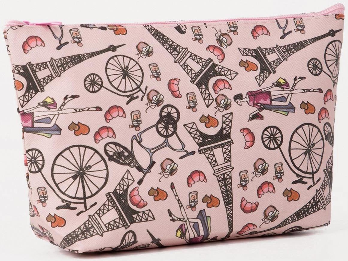 Косметичка на молнии, цвет розовый