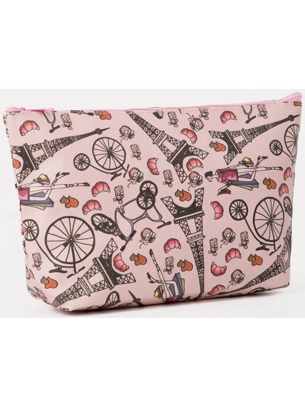Косметичка на молнии, цвет розовый