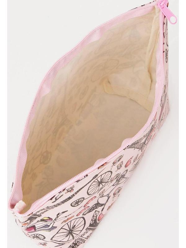 Косметичка на молнии, цвет розовый