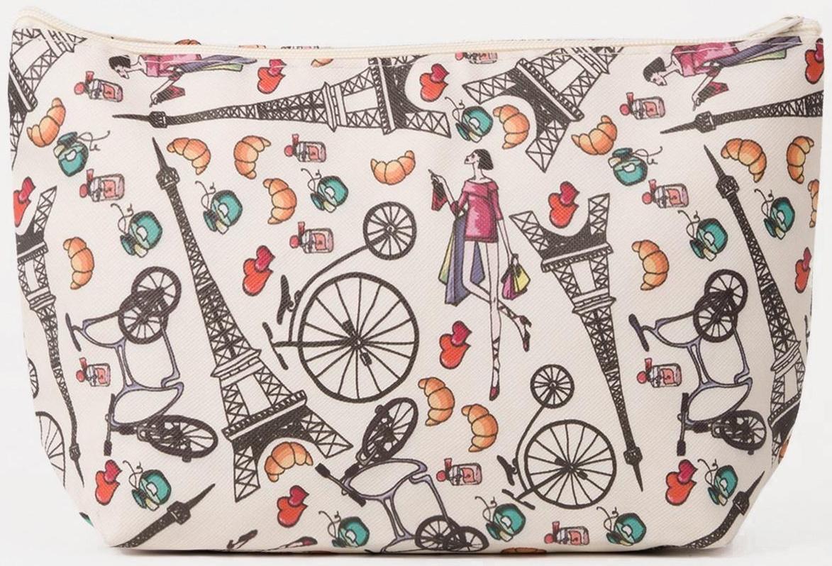 Косметичка на молнии, цвет белый