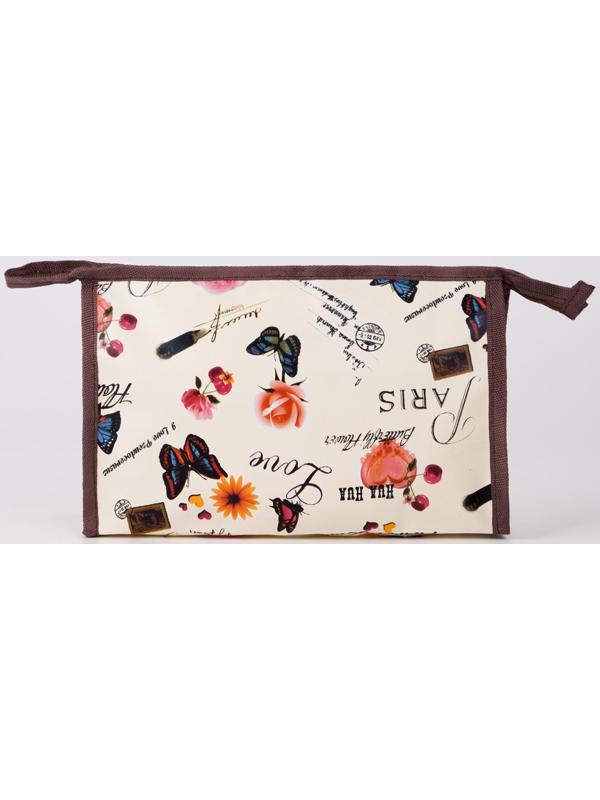 Косметичка на молнии, цвет бежевый