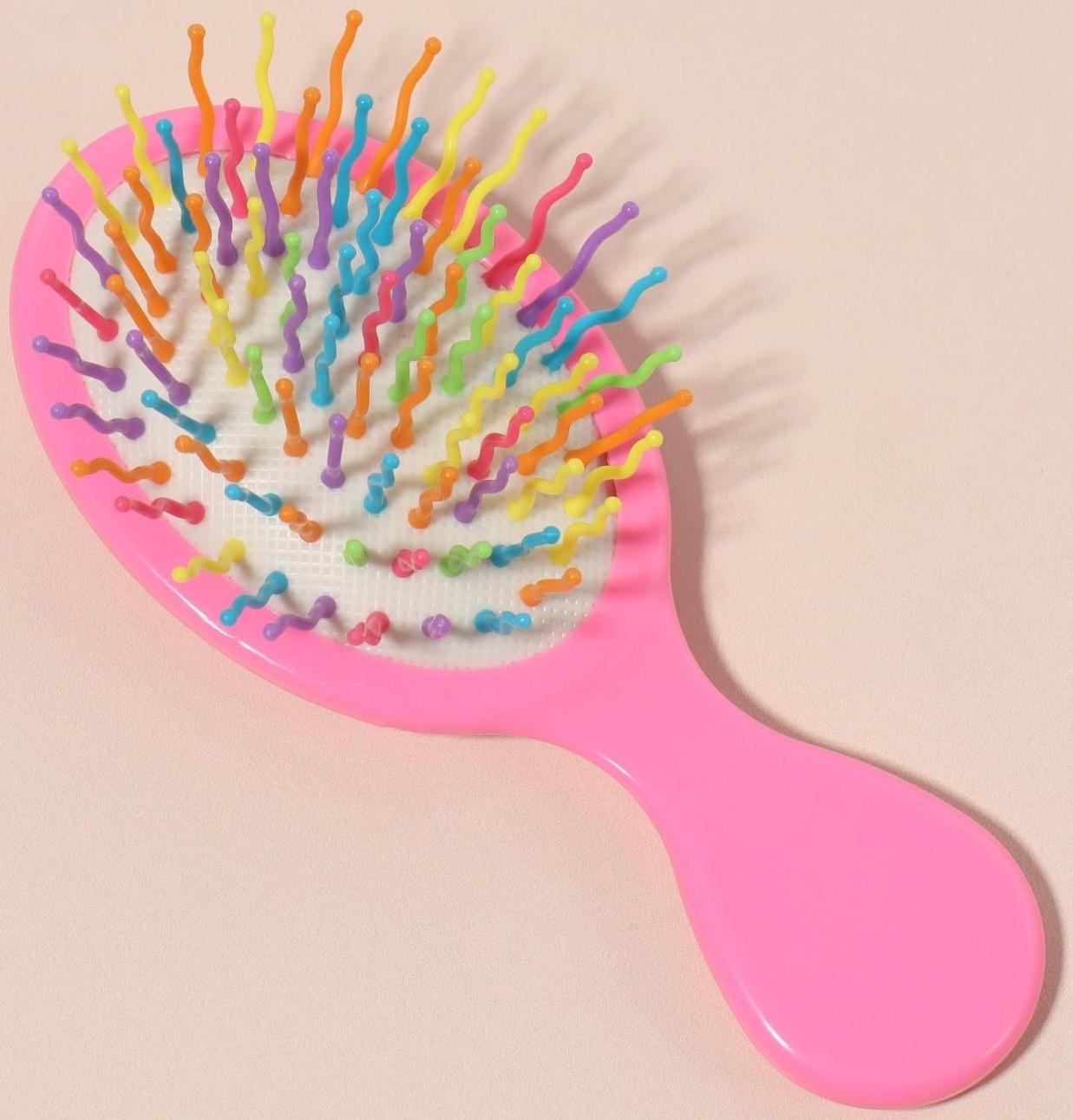 Расчёска массажная, 6 × 14,5 см, рисунок МИКС