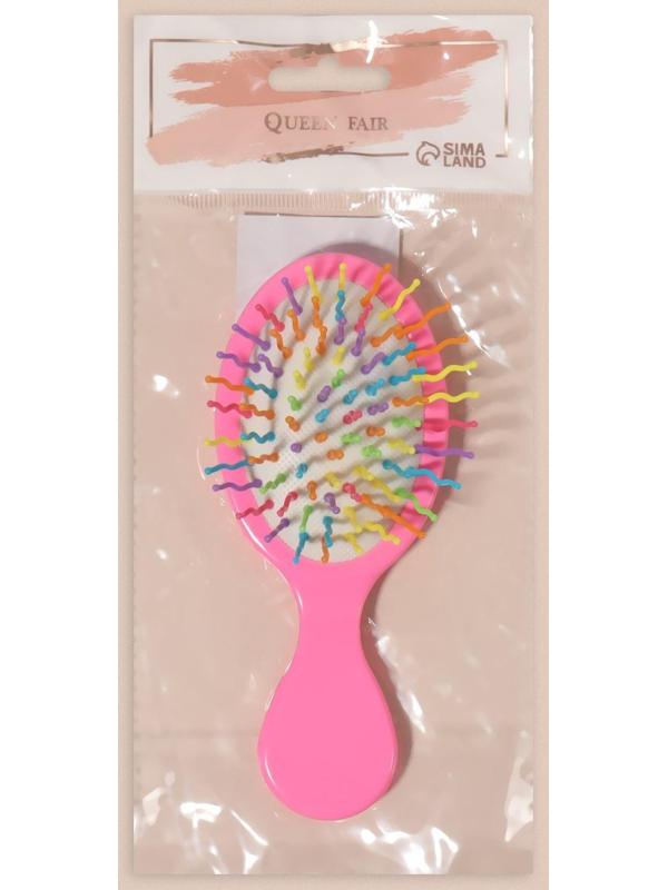 Расчёска массажная, 6 × 14,5 см, рисунок МИКС