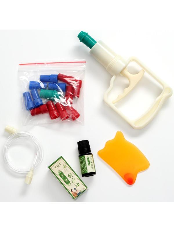 Банки акупункционного действия для вакуумного массажа, набор 32 шт.