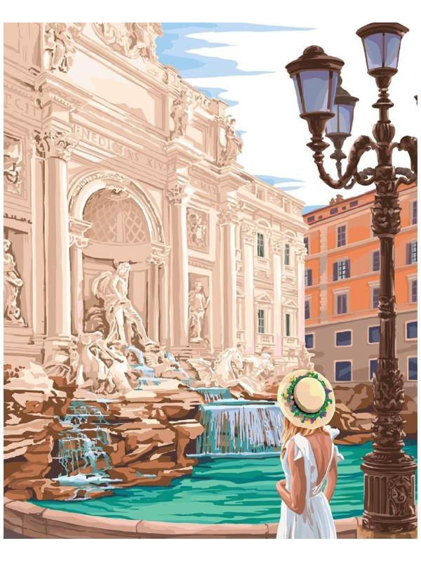 Алмазная мозаика с частичным заполнением «Фонтан Треви» 50x60 см, на подрамнике