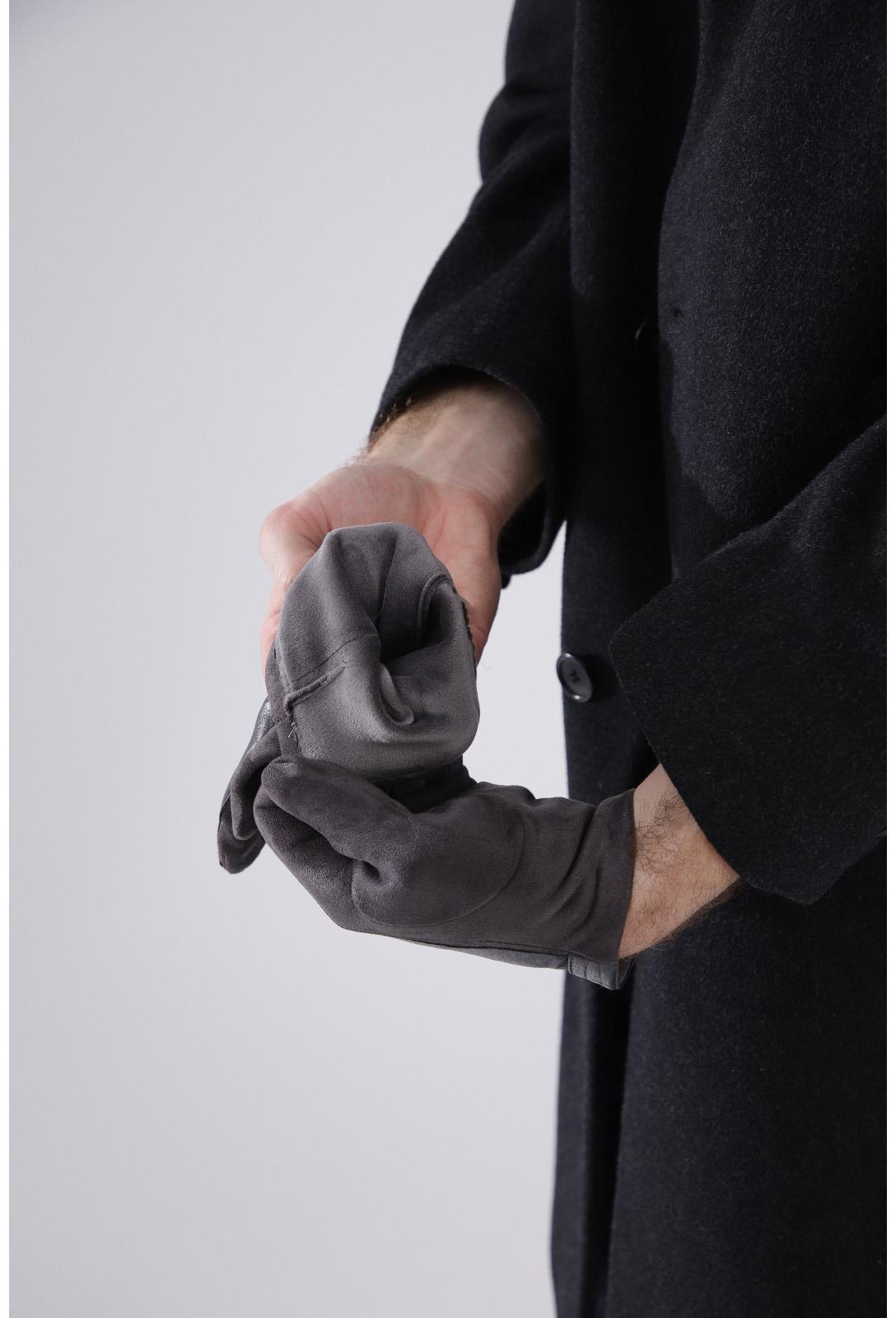 Перчатки мужские, безразмерные, без утеплителя, цвет серый