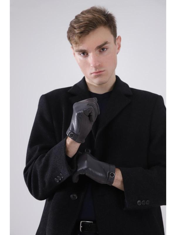 Перчатки мужские, безразмерные, без утеплителя, цвет серый