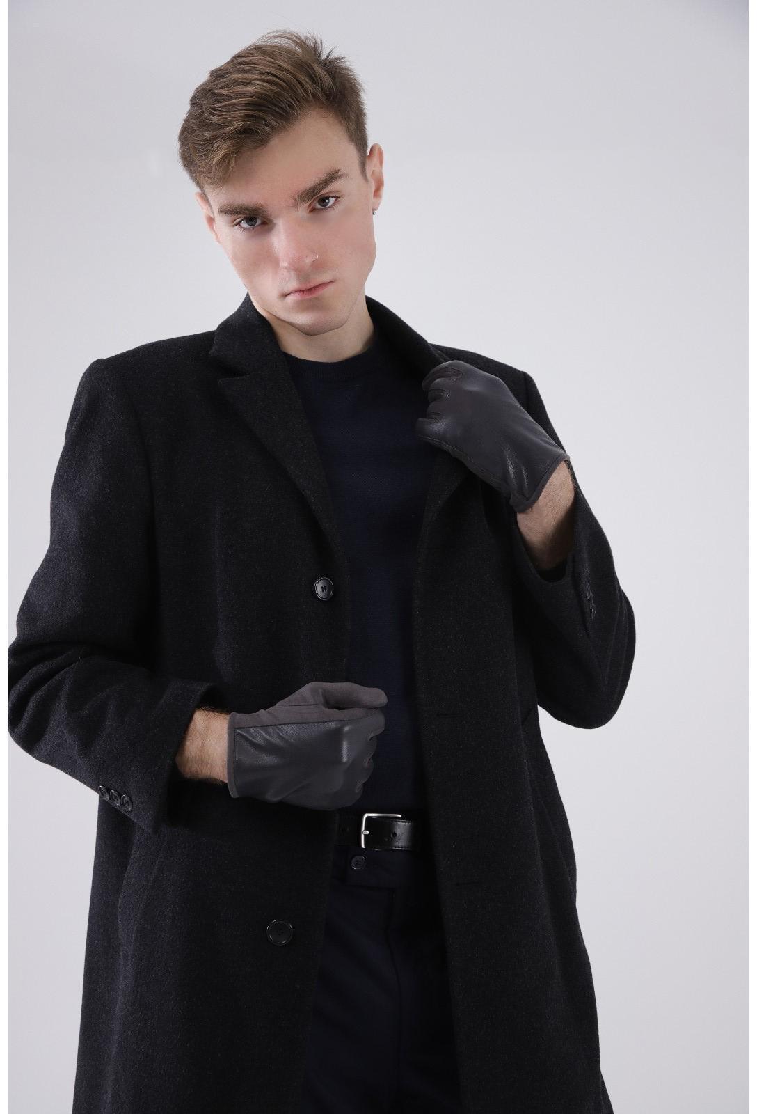 Перчатки мужские, безразмерные, без утеплителя, цвет серый