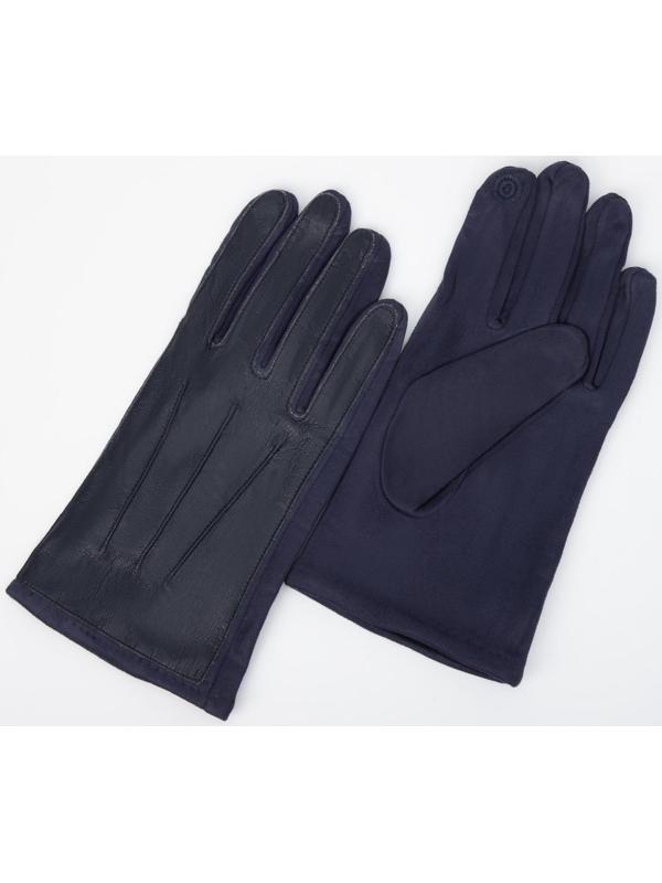 Перчатки мужские, безразмерные, без утеплителя, цвет синий