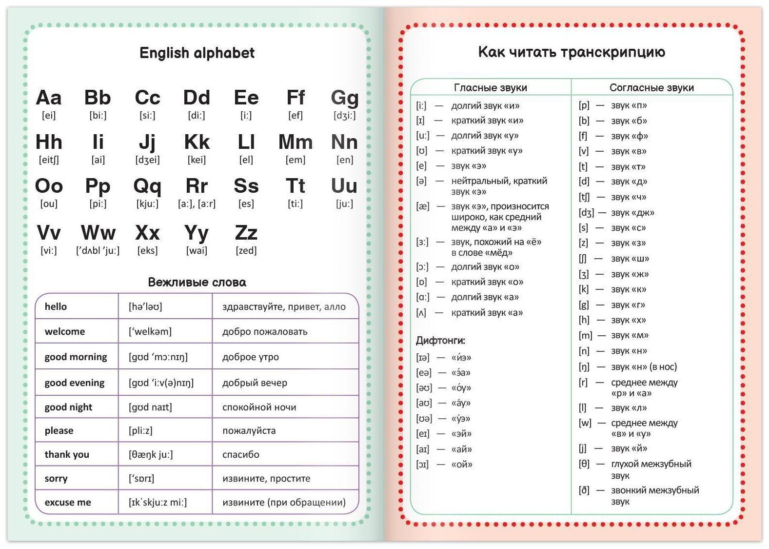 Словарь для записи английских слов English notebook, 52 стр.