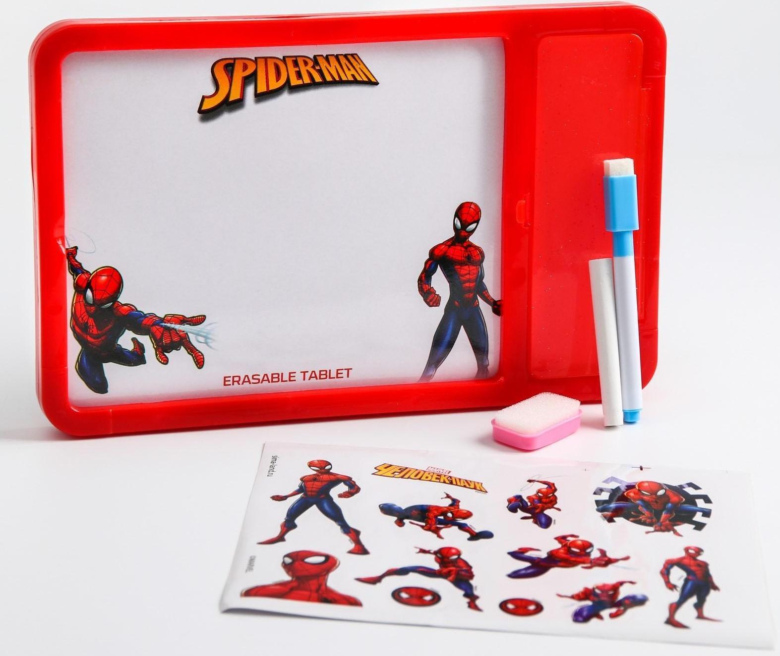 Доска для рисования мелом и маркером «планшет», Человек паук, Marvel