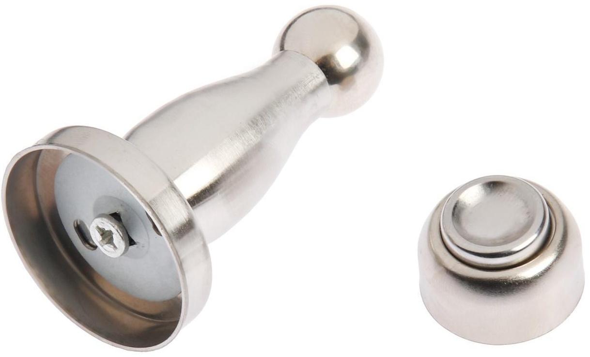 Упор дверной, магнитный LOCKLAND, нержавеющая сталь