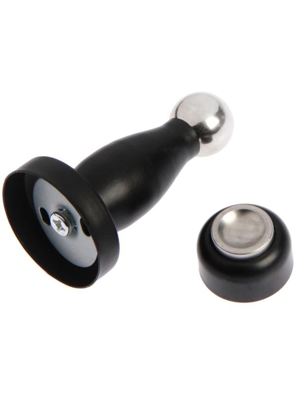 Упор дверной, магнитный LOCKLAND, цвет черный