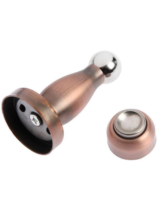 Упор дверной, магнитный LOCKLAND, цвет античная медь