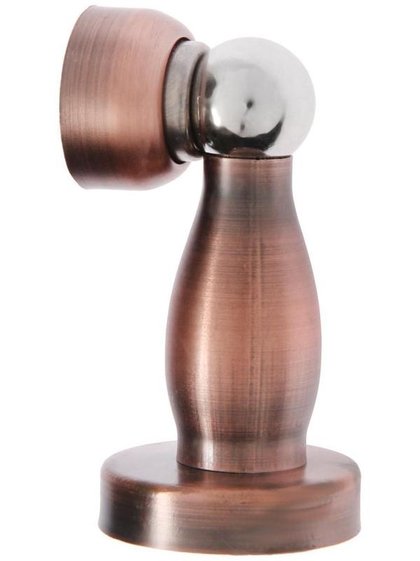 Упор дверной, магнитный LOCKLAND, цвет античная медь