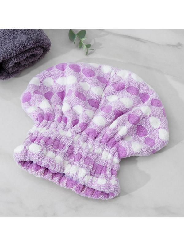 Чалма для сушки волос Доляна, микрофибра, цвет МИКС