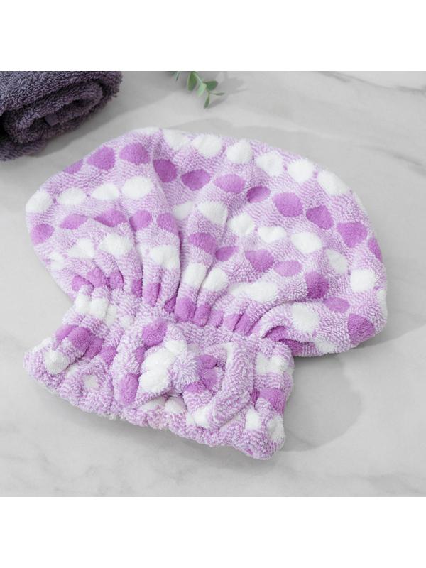 Чалма для сушки волос Доляна, микрофибра, цвет МИКС