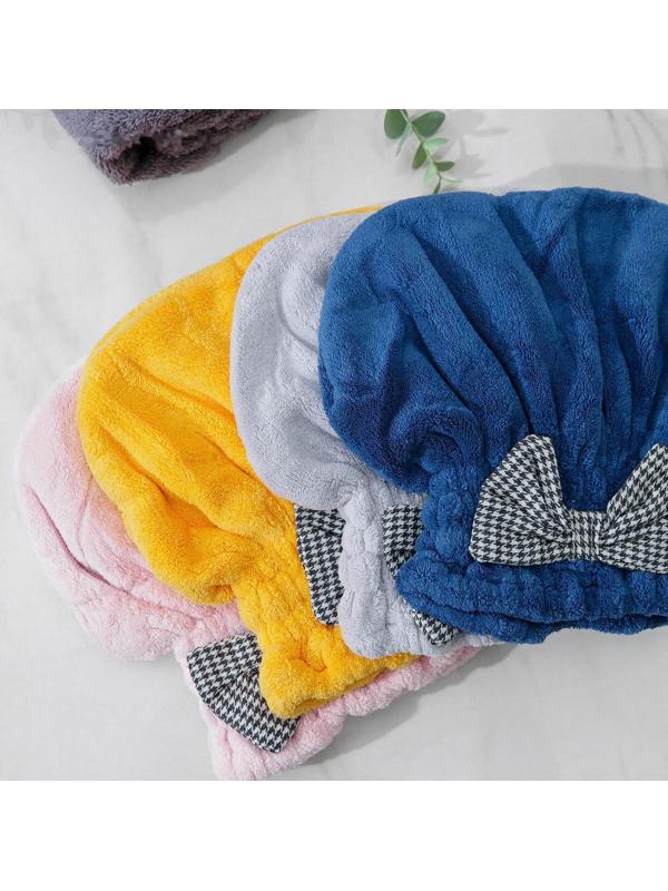 Чалма для сушки волос Доляна, микрофибра, цвет МИКС