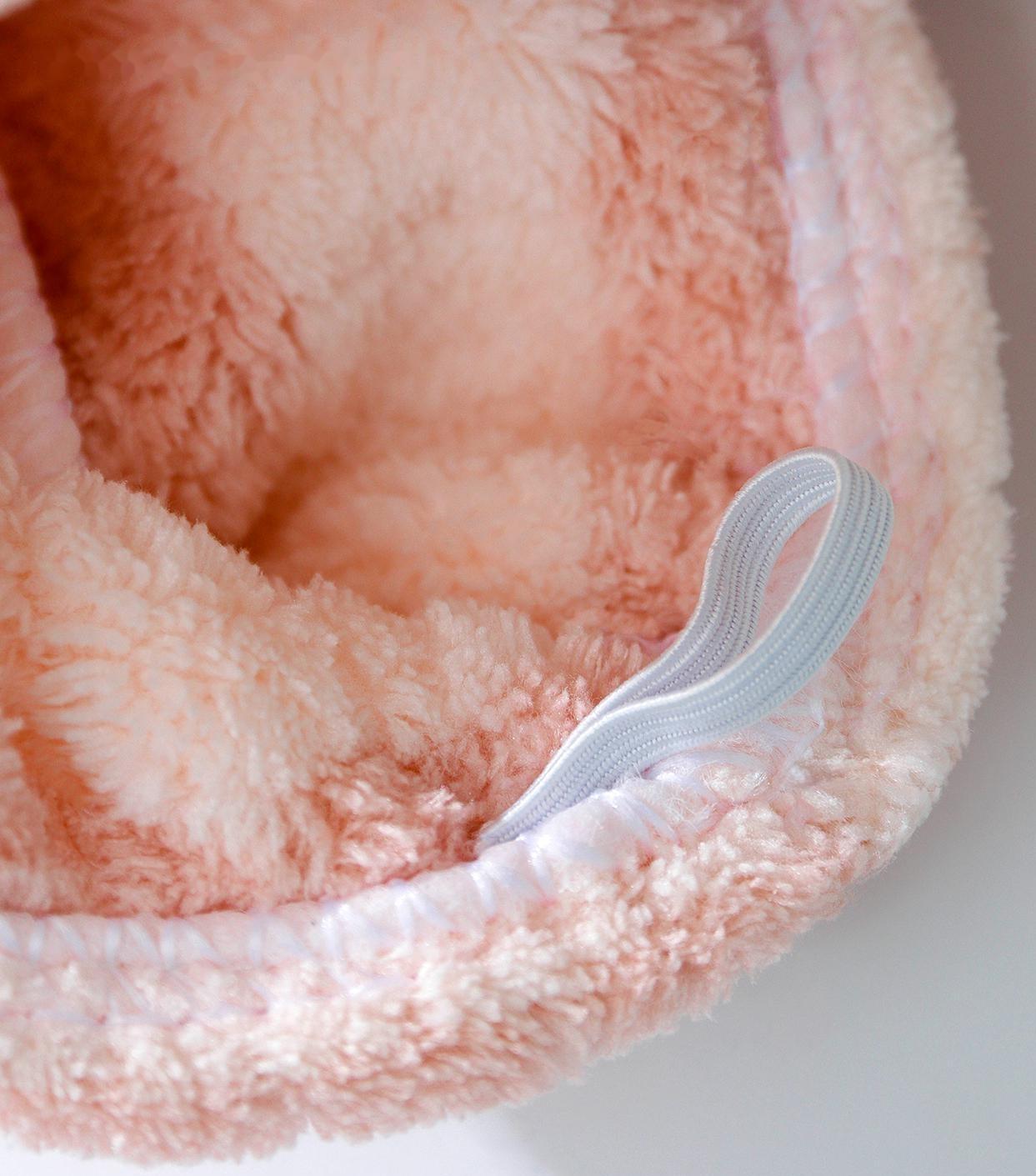 Чалма для сушки волос Доляна, микрофибра, с пуговкой, цвет МИКС