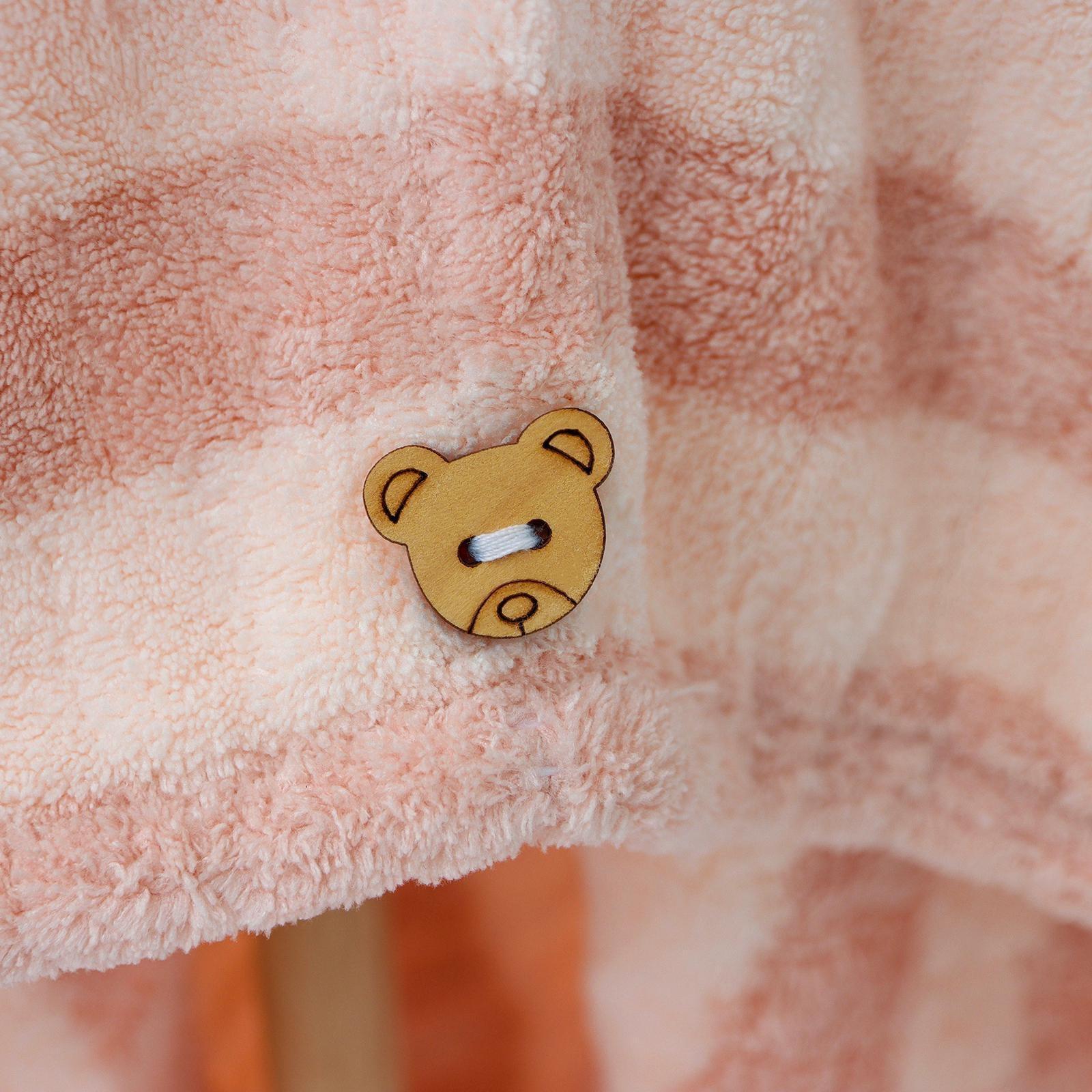 Чалма для сушки волос Доляна, микрофибра, с пуговкой, цвет МИКС