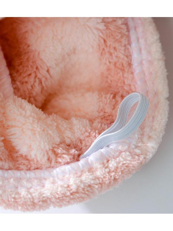 Чалма для сушки волос Доляна, микрофибра, с пуговкой, цвет МИКС