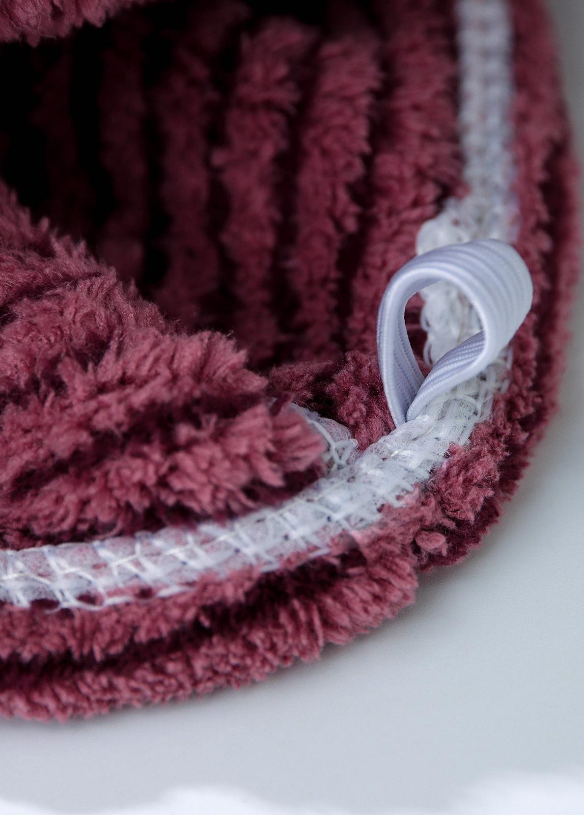 Чалма для сушки волос Доляна, микрофибра, с пуговкой, цвет МИКС