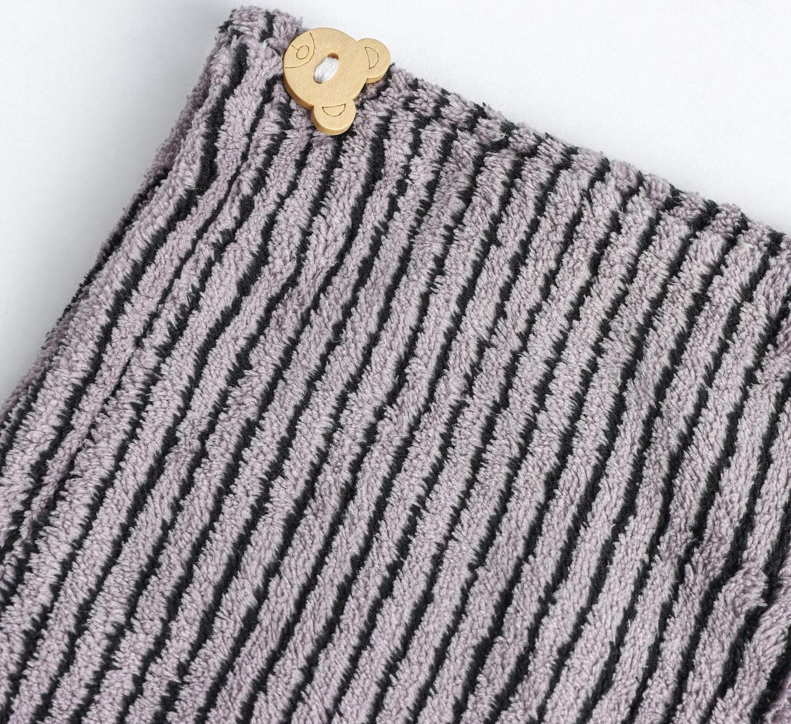 Чалма для сушки волос Доляна, микрофибра, с пуговкой, цвет МИКС