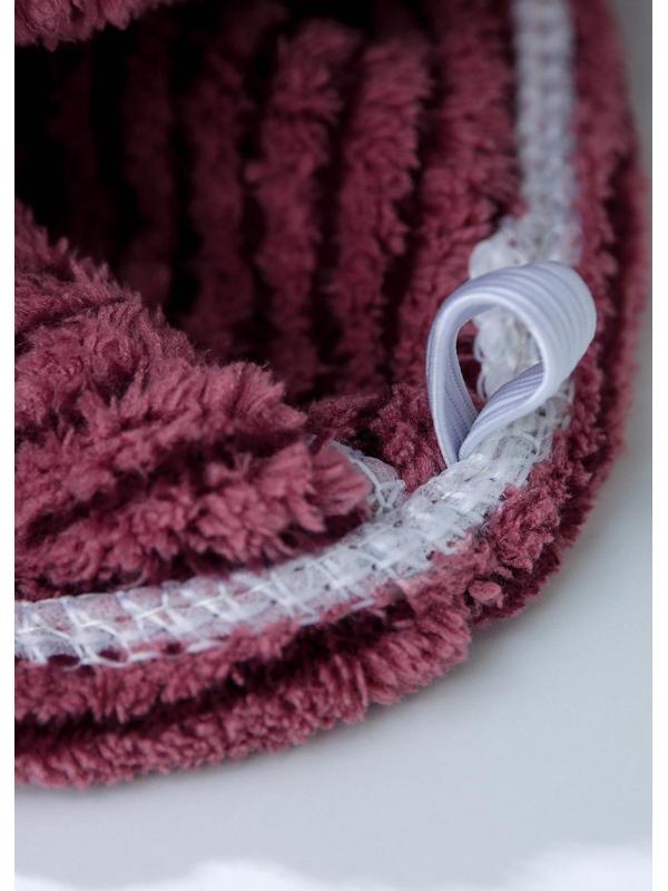 Чалма для сушки волос Доляна, микрофибра, с пуговкой, цвет МИКС